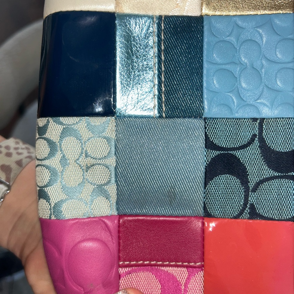 Coach Multicolor Patchwork Wristlet - Picture 4 of 4